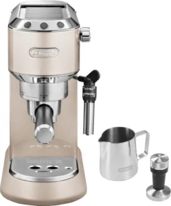 De'Longhi Delonghi Kaffeemaschine Dedica Metallics EC785.BG Pumpendruck 15 Bar, Eingebauter Milchaufschäumer, Manuell, 1300 W, Beige -KaffeeGlück Angebote 64b2096b80c4c08a7d6481d7047dc8aa