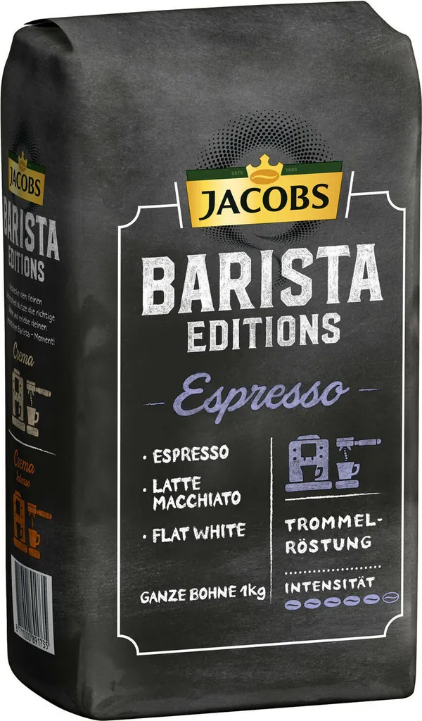 JACOBS Kaffeebohnen Barista Editions Espresso 2 X 1 Kg Espressobohnen Ganze Bohne 3 JACOBS Kaffeebohnen Barista Editions Espresso 2 X 1 Kg Espressobohnen Ganze Bohne – Bild 3