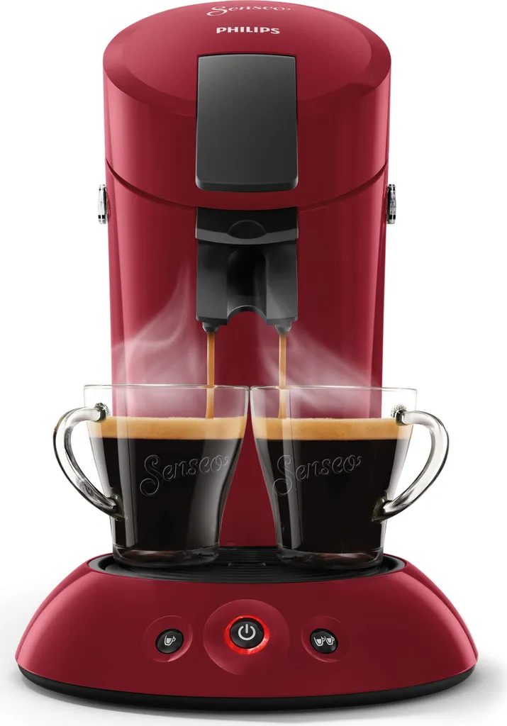Philips Senseo Kaffeepadmaschine HD 6553/80 Original, Farbe Rot 2 Philips Senseo Kaffeepadmaschine HD 6553/80 Original, Farbe Rot – Bild 2