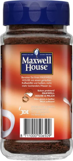MAXWELL HOUSE Klassisch 6 X 200 G Gläser Löslicher Kaffee Instantkaffee 7 MAXWELL HOUSE Klassisch 6 X 200 G Gläser Löslicher Kaffee Instantkaffee -KaffeeGlück Angebote 74b72fc1ca5d31129426c84b414e050d