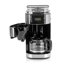 Barista Kaffeemaschine Mahlwerk 900W Edelstahl/Schwarz 12 Tassen Permanentfilter -KaffeeGlück Angebote 76e4d4e3ba89a33f0fd6b913dcc2bd85