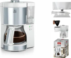 Melitta Filterkaffeemaschine Look V Perfection 1025-05 Weiß -KaffeeGlück Angebote 796be61350c600de1259658006333eab
