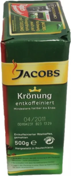 Jacobs Filterkaffee Krönung Entkoffeiniert | Gemahlen | 500g -KaffeeGlück Angebote 7a7de66b00bc72c67c21e3f5ce4182e9