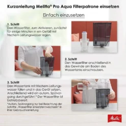 3x Melitta 224562 Filterpatrone Für Kaffeevollautomaten Pro Aqua Vorbeugung Von Verkalkung, Einfache Anwendung, 3 Patronen -KaffeeGlück Angebote 7ba6a5d767bacf2ef75bfcc570d5bca0