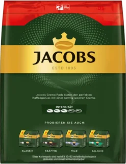 JACOBS Kaffeepads Crema Classic UTZ- 5 X 36 Getränke Pads Vorteilspack -KaffeeGlück Angebote 7d882e32fb753942dec2700e472eb96c