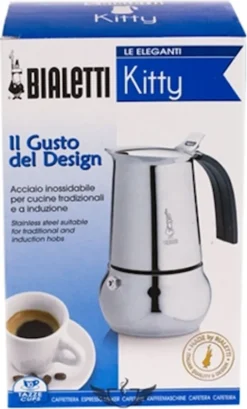 Bialetti Espressokocher Kitty 10 Tassen Inkl. 100g Perfetto Moka Classico -KaffeeGlück Angebote 7f80b70c3c62caa142988be573939971