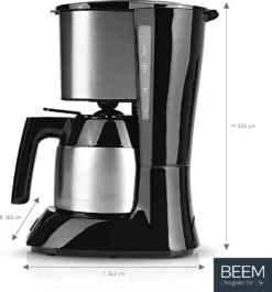 BEEM Filter Kaffeemaschine Thermo Permanentfilter 900W Filterkaffee Edelstahl -KaffeeGlück Angebote 7f9c278eaf1a83a00bf18df86a740171
