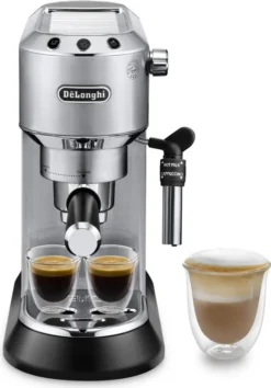 De'Longhi DeLonghi EC685.M Dedica Style Siebträger Espressomaschine Silber -KaffeeGlück Angebote 829db29ddea44d21319d4c1fdb08df20