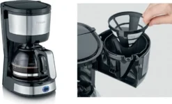 SEVERIN Kaffeemaschine KA 4808 750 Watt Edelstahl -KaffeeGlück Angebote 82ddad9533256056d1ee47d02ea9565d