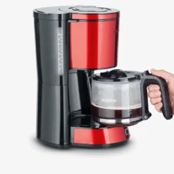 SEVERIN Kaffeemaschine KA 4817 TYPE 1.000 W Rot / Schwarz -KaffeeGlück Angebote 835243c51e0fce43c7883b8326d102dd