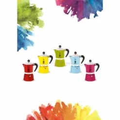 Bialetti Rainbow, Italienische Espresso-Kaffeemaschine, Aluminium, 3 Tassen, Rot -KaffeeGlück Angebote 84ac3c6d8c77367ced1a9213c887b074