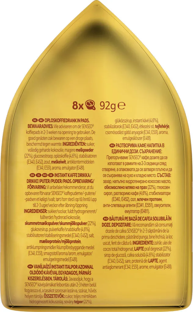 Senseo Café Latte Vanilla 10er Pack Kaffee Pads 10x 8 Pads, 80 Getränke 7 Senseo Café Latte Vanilla 10er Pack Kaffee Pads 10x 8 Pads, 80 Getränke – Bild 7