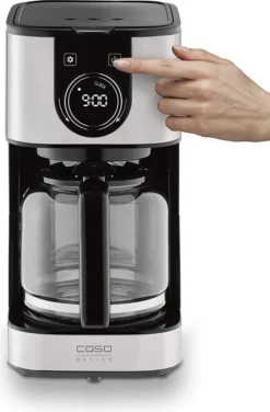 CASO Selection C12 - Design-Kaffeemaschine Für Bis Zu 12 Tassen Kaffee, 1,5 L Wassertank, Edelstahlgehäuse, Warmhaltefunktion, Timer, Inkl. Permanentfilter -KaffeeGlück Angebote 86ad0df01a5c6616f0121a884b6be9d9