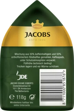 JACOBS Pads Crema Balance 5 X 18 Getränke - 90 Kaffeepads Senseo Kompatibel -KaffeeGlück Angebote 8a71e6ea0e0c53d5b342d22af0294e66