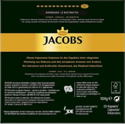 JACOBS Kapseln Espresso Ristretto 200 Nespresso Kompatible Kaffeekapseln -KaffeeGlück Angebote 8c3e46d77aab8a6759ba1df61ffbe884