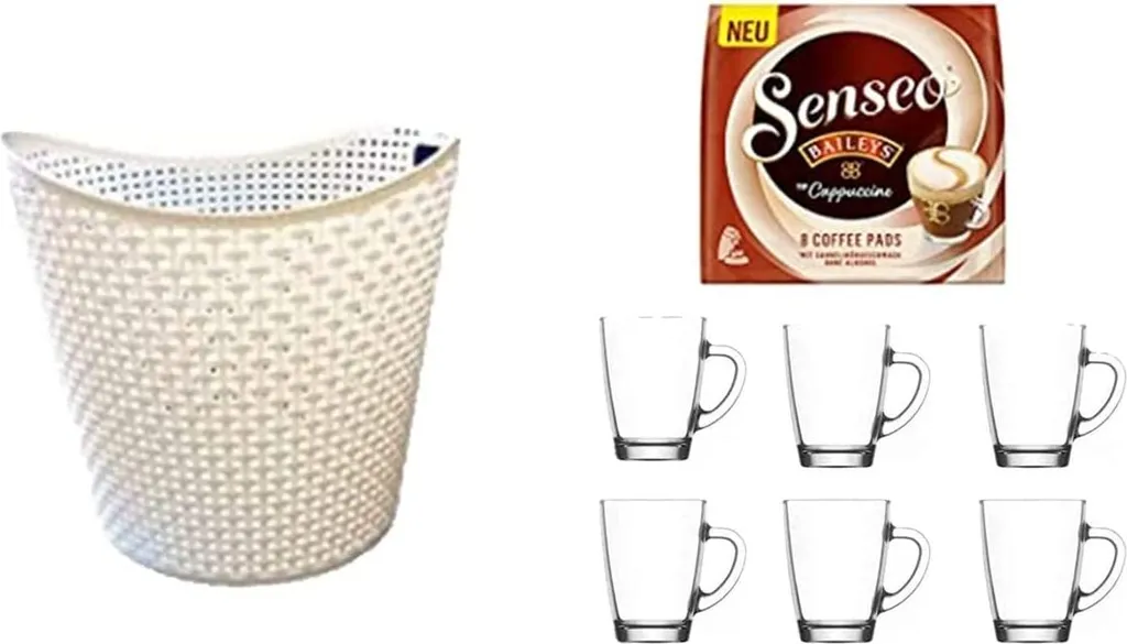 Senseo Cappuccino Baileys 8 Pads Für Geeignet Senseo Und Weitere Kaffeemaschinen Aktion+ 6 Kaffeebecher Mit Henkel Plus Wäschekorbaktion Rattan-Design 27 Liter Senseo Kaffeepads 1 Senseo Cappuccino Baileys 8 Pads Für Geeignet Senseo Und Weitere Kaffeemaschinen Aktion+ 6 Kaffeebecher Mit Henkel Plus Wäschekorbaktion Rattan-Design 27 Liter Senseo Kaffeepads