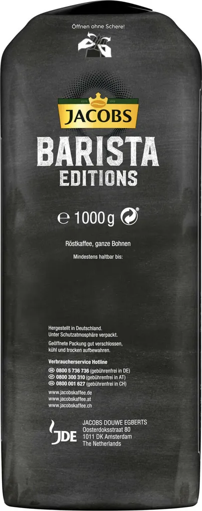 JACOBS Kaffeebohnen Barista Editions Espresso 2 X 1 Kg Espressobohnen Ganze Bohne 7 JACOBS Kaffeebohnen Barista Editions Espresso 2 X 1 Kg Espressobohnen Ganze Bohne – Bild 7