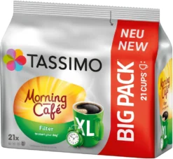 TASSIMO Kapseln Morning Café Filter XL T Discs 1 Packung - 21 Getränke Kaffeekapseln 12 TASSIMO Kapseln Morning Café Filter XL T Discs 1 Packung - 21 Getränke Kaffeekapseln -KaffeeGlück Angebote 917d4daac9310208afb0c628d4c7bf87