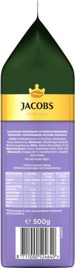 JACOBS Typ Cappuccino Choco Vanille Mit Milka 12 X 500 G Beutel -KaffeeGlück Angebote 957aa26894a40cc32514a39996c2af66