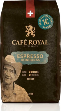 Café Royal Honduras Ganze Bohne Espresso 1kg -KaffeeGlück Angebote 95a0f9956e9e6f92cbb88b72d776071b