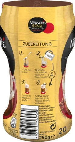 Nescafé® Nescafé Gold Typ Cappuccino Entkoffeiniert | 250g Dose 14 Nescafé® Nescafé Gold Typ Cappuccino Entkoffeiniert | 250g Dose -KaffeeGlück Angebote 9738e5b002b151d781831d5b1c758cbf