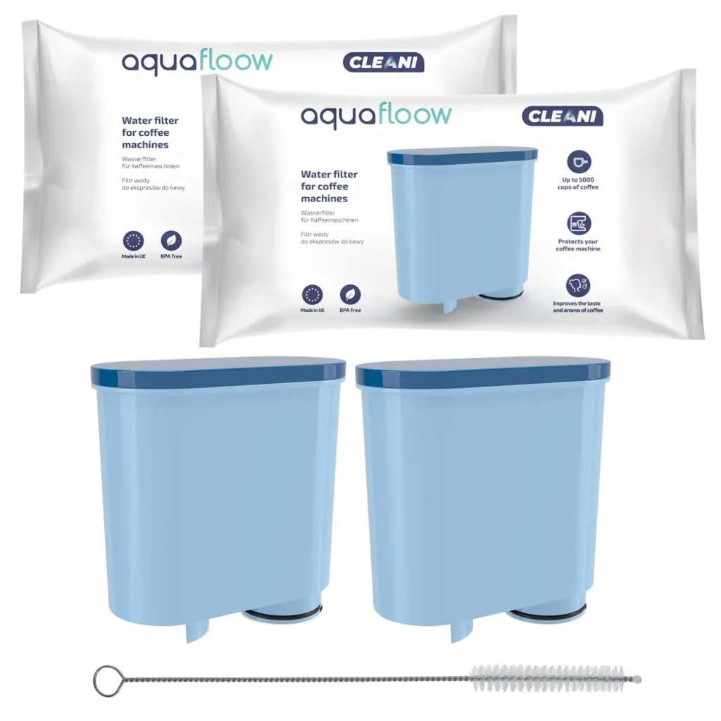 AquaFloow Set Für Philips/Saeco Kaffeemaschinen: 2x Wasserfilter, Reiniger/Reinigungsmittel 1 AquaFloow Set Für Philips/Saeco Kaffeemaschinen: 2x Wasserfilter, Reiniger/Reinigungsmittel
