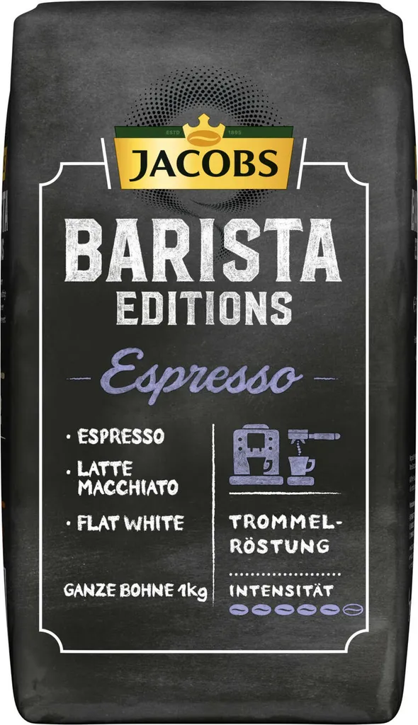 JACOBS Kaffeebohnen Barista Editions Espresso 2 X 1 Kg Espressobohnen Ganze Bohne 2 JACOBS Kaffeebohnen Barista Editions Espresso 2 X 1 Kg Espressobohnen Ganze Bohne – Bild 2