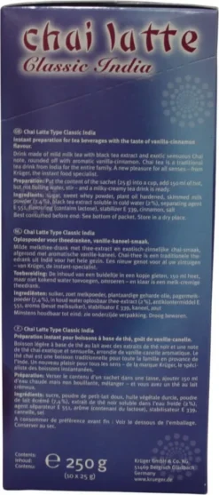 Krüger You Chai Latte Typ Vanille-Zimt Classic India Extra Cremig | 10 Portionen -KaffeeGlück Angebote 9f1509446e045314aaed104f4856f7e8