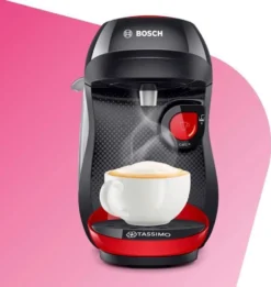 TASSIMO Kaffeekapselmaschine Happy TAS1003, Rot -KaffeeGlück Angebote a089488e77e41efa20d9d9e9e51e1a77