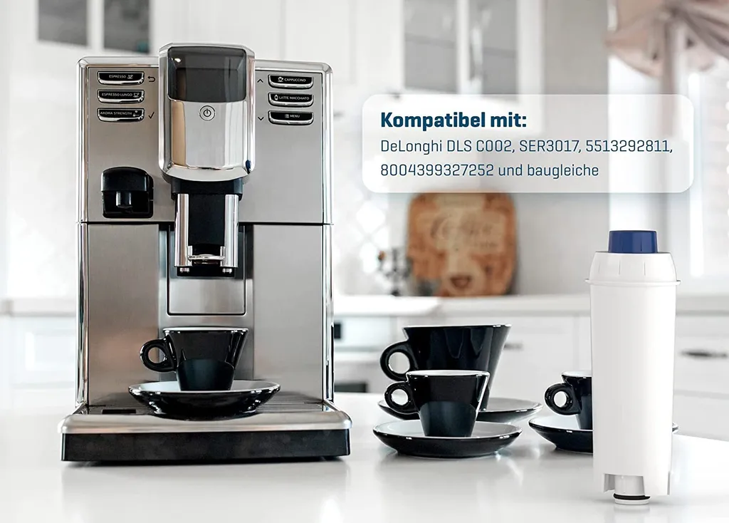 10x Wasserfilter Kompatibel Mit DeLonghi ECAM 45.766.W Eletta Cappuccino Baugleich Zu DLSC002 5 10x Wasserfilter Kompatibel Mit DeLonghi ECAM 45.766.W Eletta Cappuccino Baugleich Zu DLSC002 – Bild 5