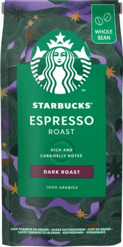 Nestlé® Starbucks Espresso Roast,Dark Roast,Karamellnote, Ganze Bohne, 200g -KaffeeGlück Angebote a5040675b68b78c9384b528473f29eda