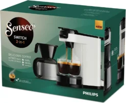 Kaffeemaschine 2 In 1 Senseo Switch Philips HD6592/05, 2 In 1 Mit Filter Und Pod, Isolierte Verse, Crema Plus -KaffeeGlück Angebote a53421e74039bc76525a24c12fb4d5dd
