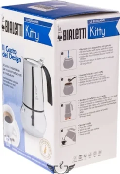 Bialetti Espressokocher Kitty 10 Tassen Inkl. 100g Perfetto Moka Classico -KaffeeGlück Angebote a8c91be8738c981c33f04c053fdb2357