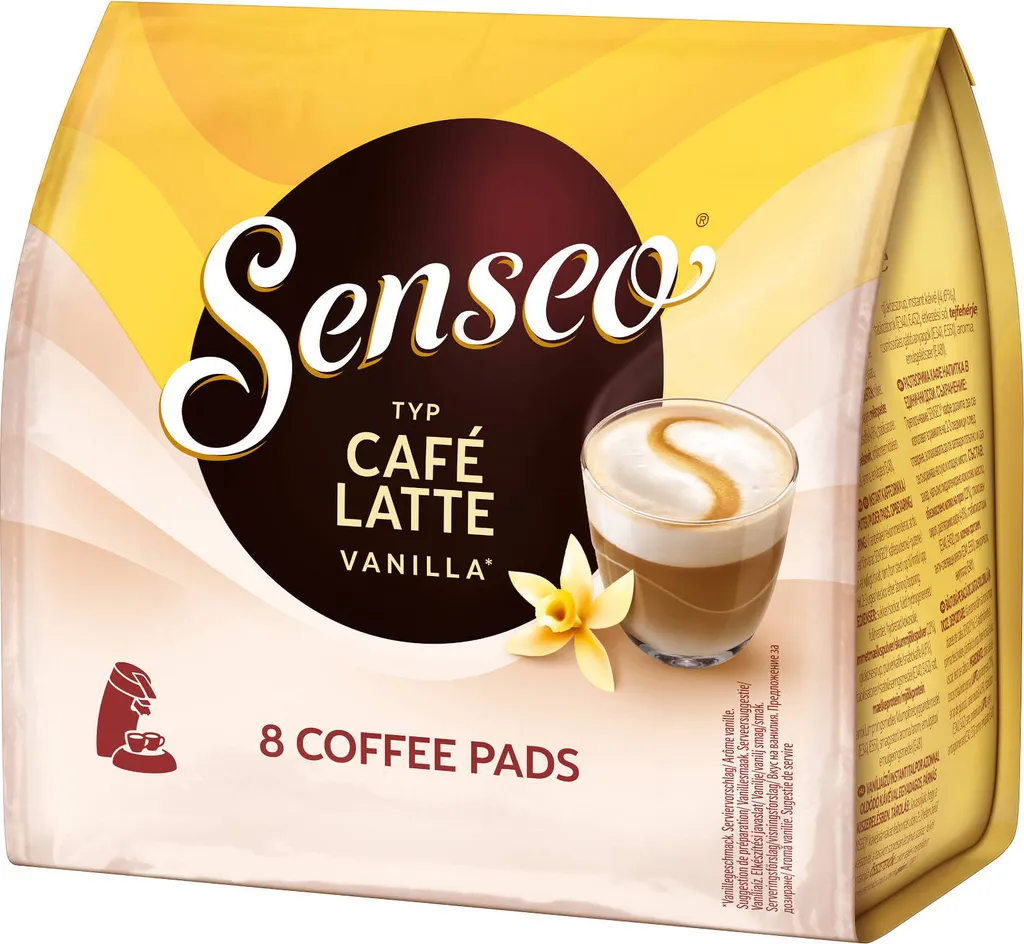 Senseo Café Latte Vanilla 10er Pack Kaffee Pads 10x 8 Pads, 80 Getränke 4 Senseo Café Latte Vanilla 10er Pack Kaffee Pads 10x 8 Pads, 80 Getränke – Bild 4