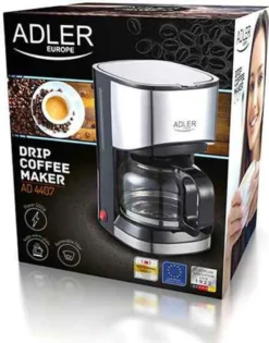 Adler AD-4407 Tropfkaffeemaschine 8 Tassen, Edelstahl, BPA-frei, 550 W, 550 W, 0,7 Liter, Schwarz Und Grau -KaffeeGlück Angebote ad500695d3de4ed58c441a7be1290cb6