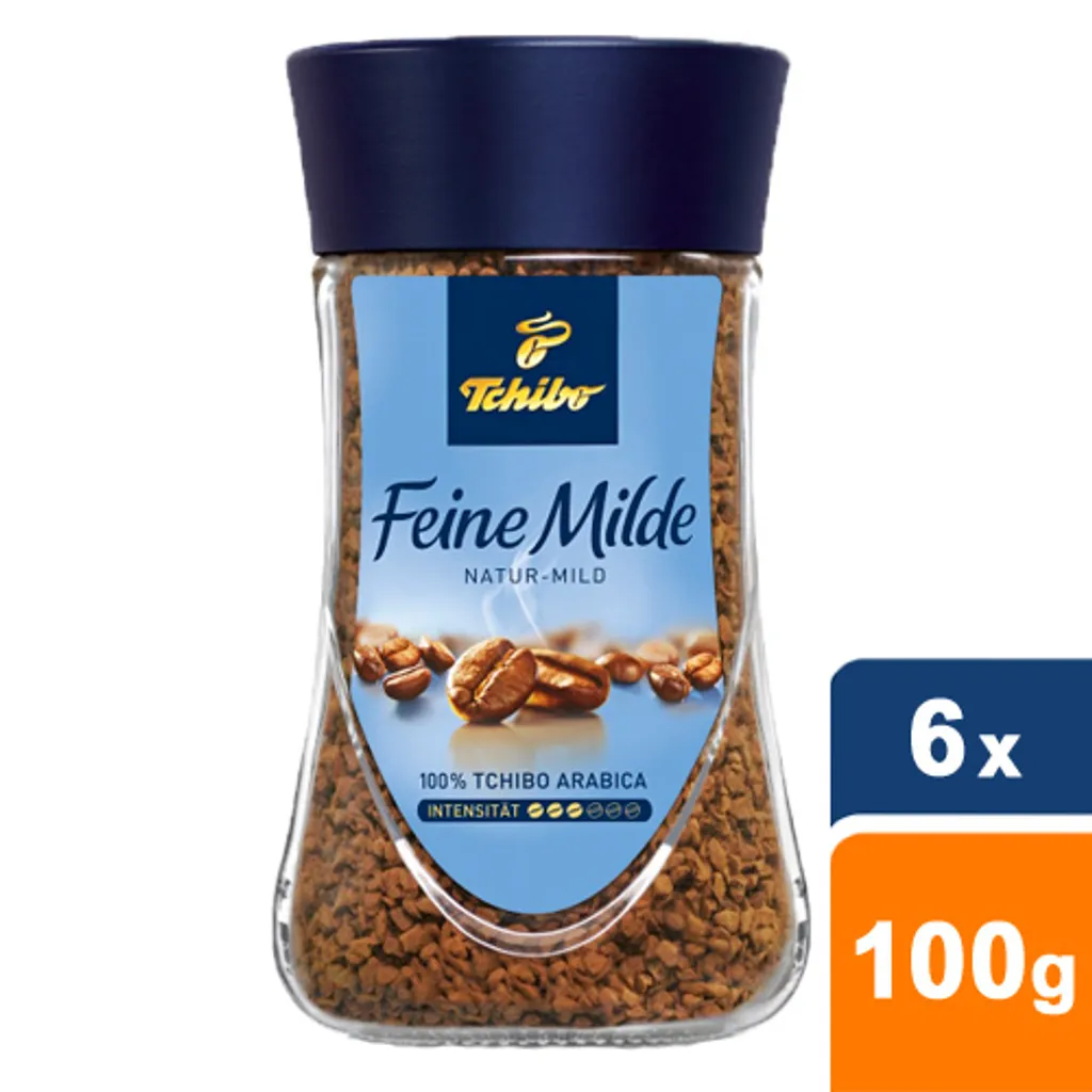 Tchibo - Feine Milde Löslicher Kaffee - 6x 100g 1 Tchibo - Feine Milde Löslicher Kaffee - 6x 100g