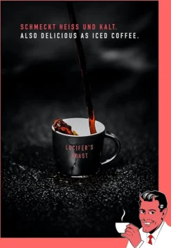 LUCIFER'S ROAST 4x1kg Espresso By KIQO Aus Italien - Starke Kaffeebohnen Für Kaffeevollautomaten Und Siebträger - Säurearm - 100% Robusta (ganze Bohnen, 4x1kg) -KaffeeGlück Angebote b115f2fb01b217c71a196e369658d405