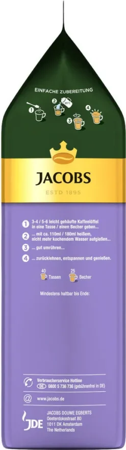 JACOBS Typ Cappuccino Choco So Leicht Mit Milka Geschmack 12 Beutel - 12 X 400g -KaffeeGlück Angebote b25f1ecca0b636b1fbeaf4456d490100