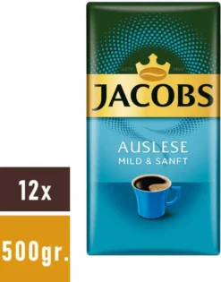 JACOBS Auslese Mild + Sanft Filterkaffee 12 X 500 G Kaffee Gemahlen 11 JACOBS Auslese Mild + Sanft Filterkaffee 12 X 500 G Kaffee Gemahlen -KaffeeGlück Angebote b675246f1efc68d2b58096eb24565709