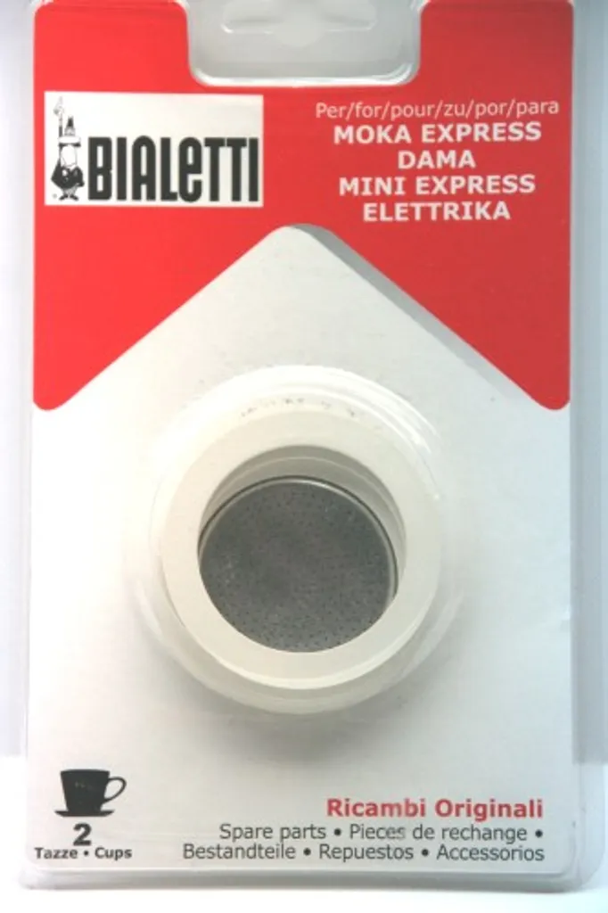 Bialetti 800002 Gummidichtung Und Filter 2T, Aluminium, Weiß 2 Bialetti 800002 Gummidichtung Und Filter 2T, Aluminium, Weiß – Bild 2