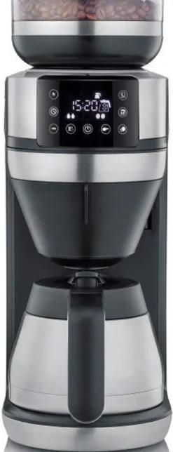 SEVERIN FILKA Vollautomat Für Filterkaffee Mit Glaskanne KA 4850 Aus Edelstahl, Matt-schwarz Edelstahl-gebürstet -KaffeeGlück Angebote b722072bcd8a1a1faf5225ca6a4d5b21