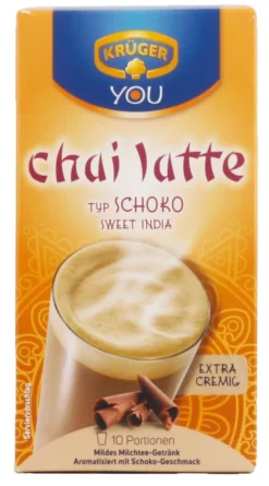 Krüger You Chai Latte Typ Schoko Sweet India Extra Cremig | 10 Portionen -KaffeeGlück Angebote b7dc42d84752a7661c203ba2a3bb5bda