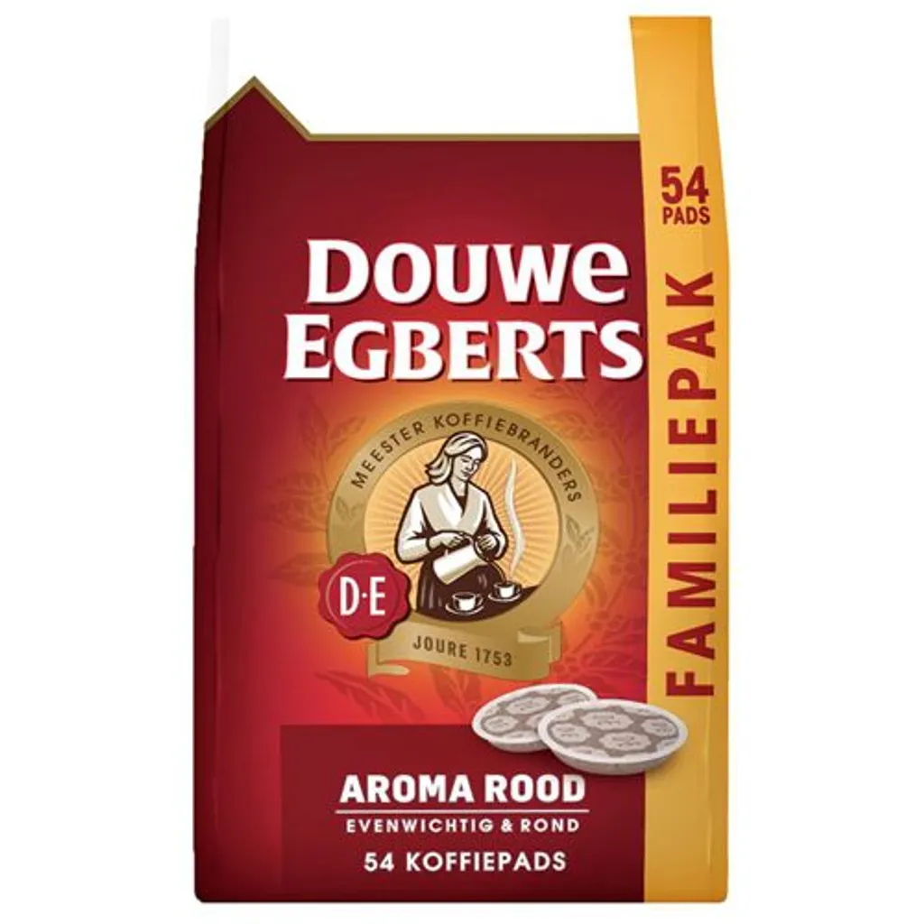 Douwe Egbert Aroma Rood - 54 Pads 1 Douwe Egbert Aroma Rood - 54 Pads