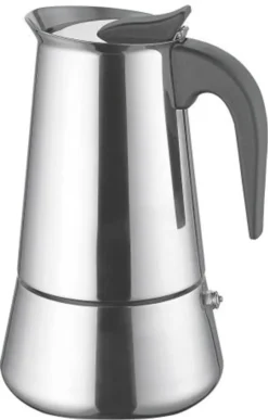 Weis 16979 Espressokocher 9 Tassen, Silber