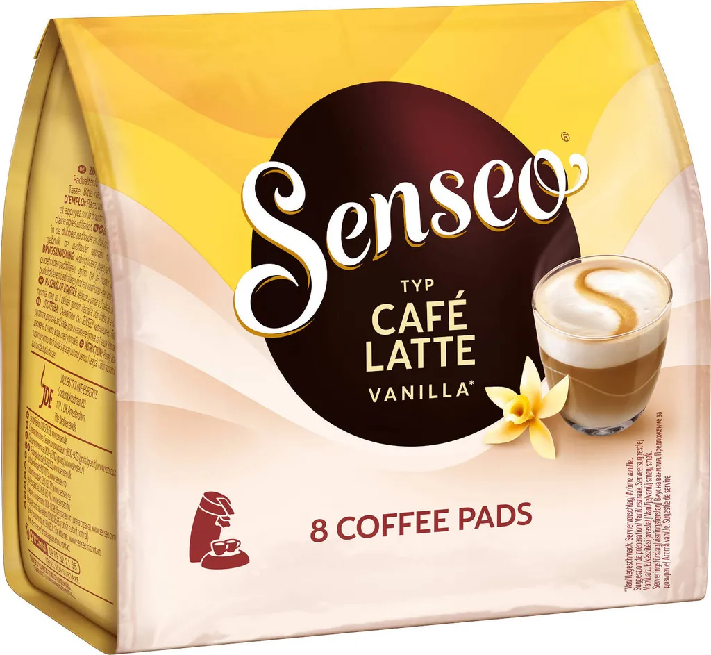 Senseo Café Latte Vanilla 10er Pack Kaffee Pads 10x 8 Pads, 80 Getränke 3 Senseo Café Latte Vanilla 10er Pack Kaffee Pads 10x 8 Pads, 80 Getränke – Bild 3