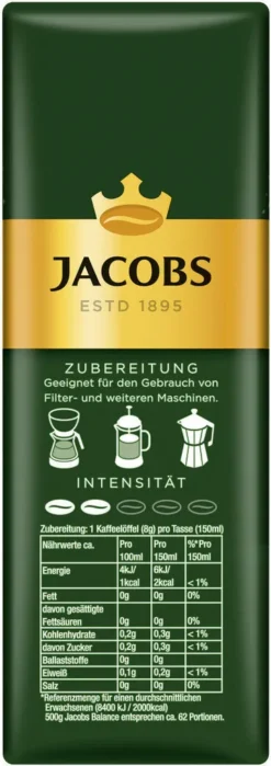 JACOBS Filterkaffee Krönung Balance 6 X 500 G Kaffee Gemahlen + 1 Becher+ 1 Dose -KaffeeGlück Angebote beaf445dc74f860a57477def028e588d