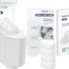 AquaFloow Siemens Kaffeemaschinen-Set: 3x Wasserfilter (Ersatz TZ70003), Entkalkungstabletten 4 Stück (TZ80002), Reinigungstabletten 10x2g (Ersatz TZ80001)