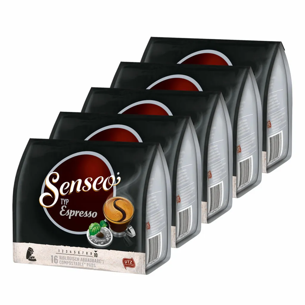 SENSEO Espresso Kaffee Pads 5er Pack - 5 X 16 Getränke 7 SENSEO Espresso Kaffee Pads 5er Pack - 5 X 16 Getränke – Bild 7
