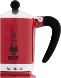 Bialetti Rainbow, Italienische Espresso-Kaffeemaschine, Aluminium, 3 Tassen, Rot -KaffeeGlück Angebote c2c26e5b0600ac8b4b549ac97818d5b8