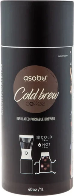 Asobu Cold Brew Kaffeezubereiter 1 Liter Silber -KaffeeGlück Angebote c364b8acefb5f7ca32f93cd00d161433